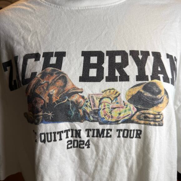 Zach Bryan The Quitting Time Concert Tour Tee, Unisex Size XL - Picture 2 of 6